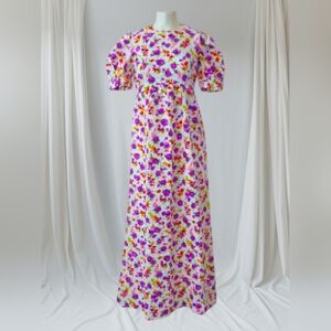 Vintage 70's Floral Maxi Dress